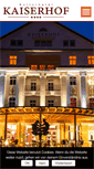 Mobile Screenshot of kulturhotel-kaiserhof.de